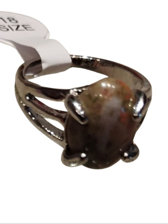 Jewelry - Jasper Gemstone Silver Plated- Size 8